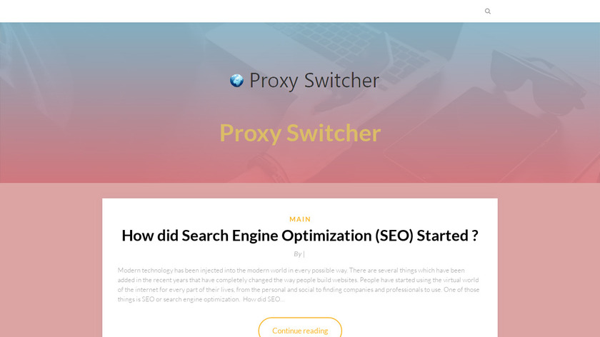 Proxyswitcher.net.net Landing Page