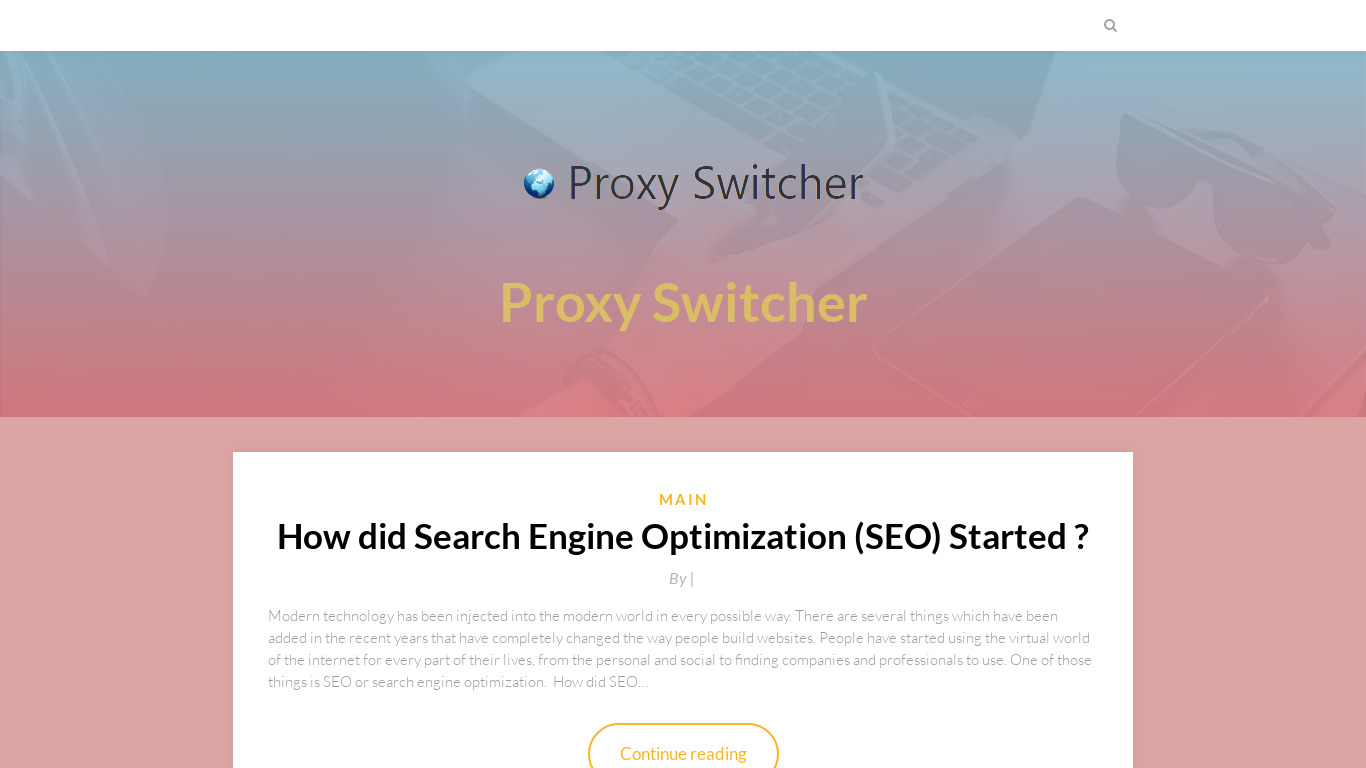 Proxyswitcher.net.net Landing page