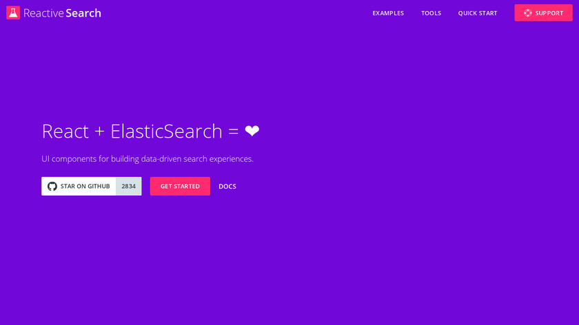 Reactive Search Landing Page