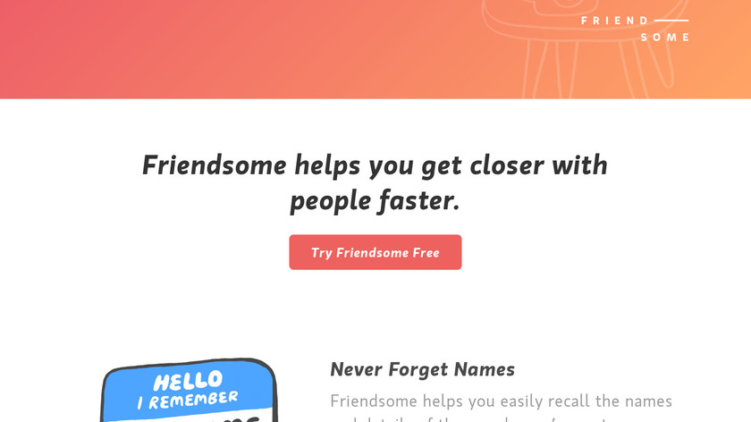 Friendsome Landing Page