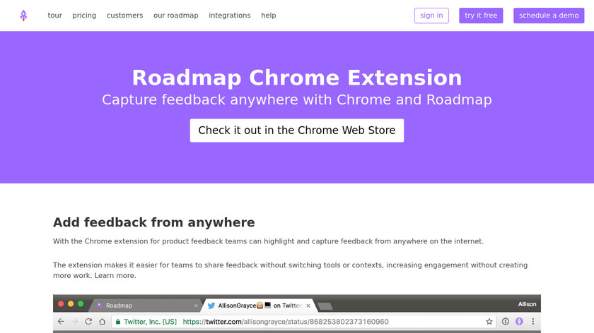 Roadmap for Chrome Landing Page