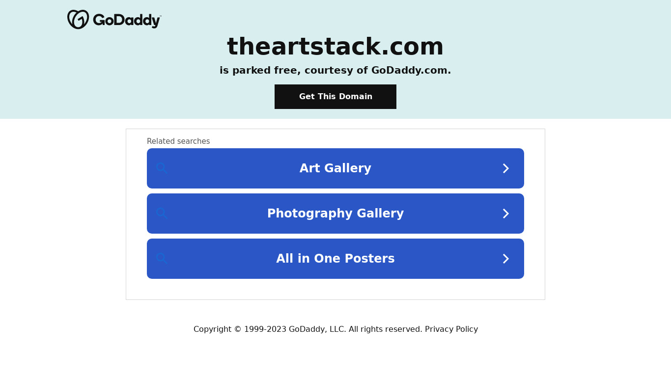 ArtStack Landing page