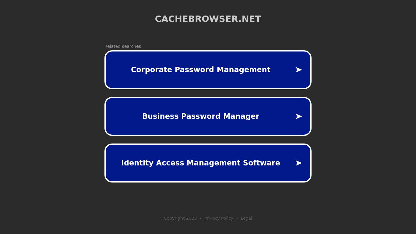 CacheBrowser Landing page