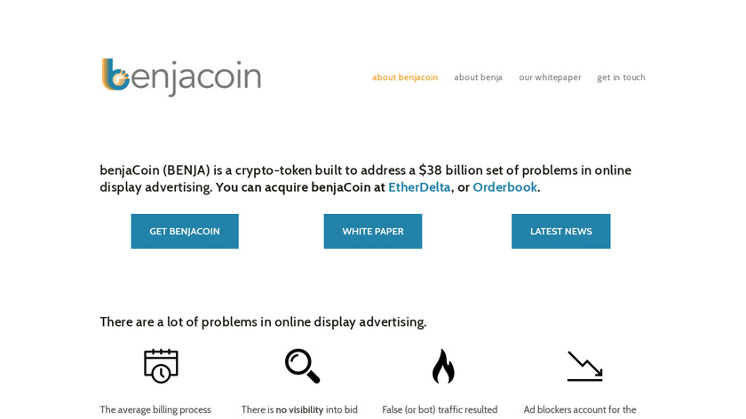 BenjaCoin Landing Page
