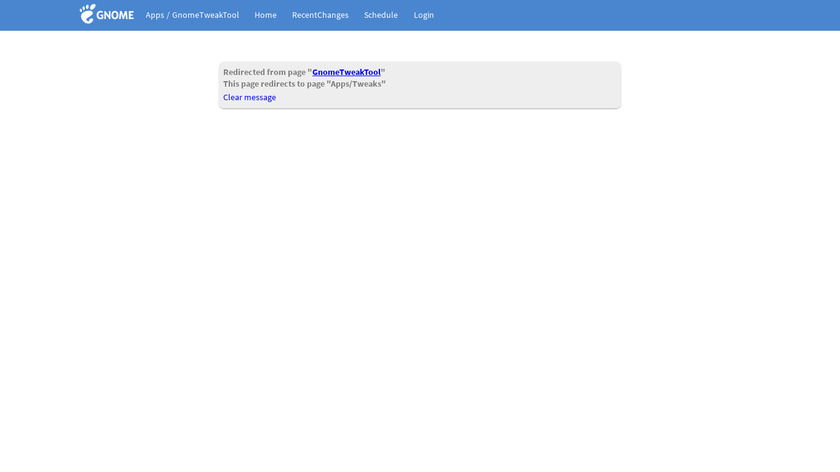 GNOME Tweak Tool Landing Page
