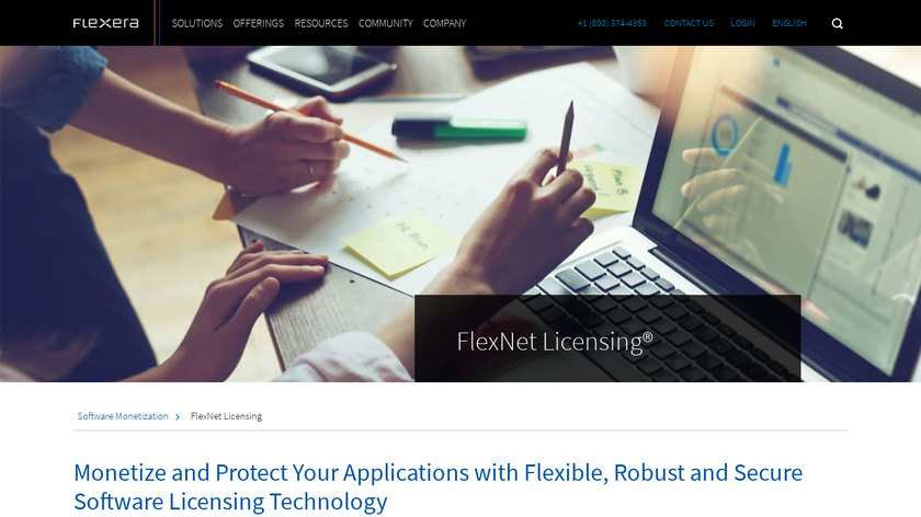flexerasoftware.com FlexNet Publisher Landing Page