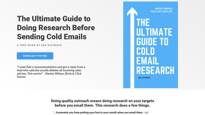 Ultimate Cold Email Research image
