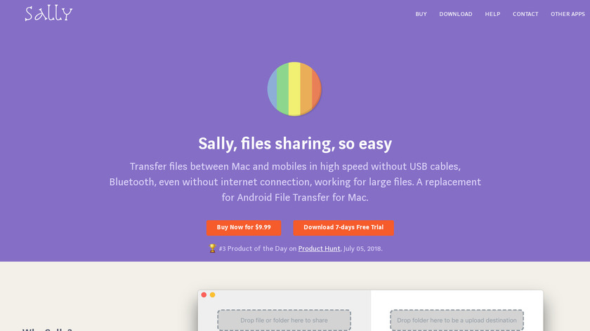Sally Landing Page
