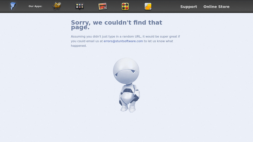 stuntsoftware.com Overflow Landing Page