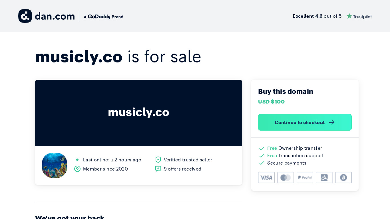 Musicly Landing page