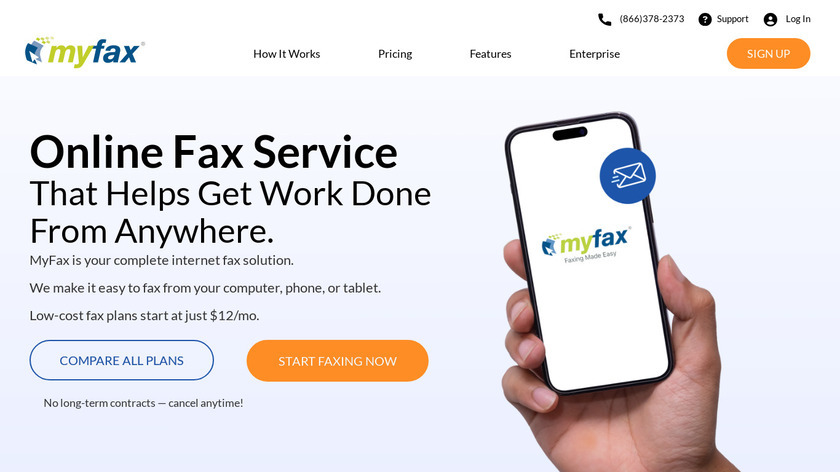 myfax Landing Page