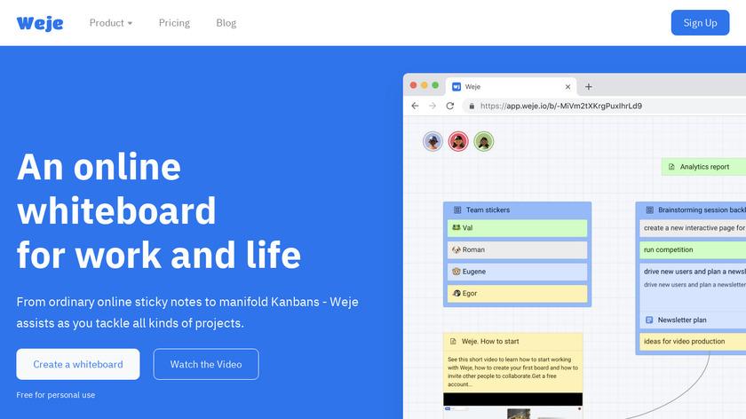 Webjets.io Landing Page