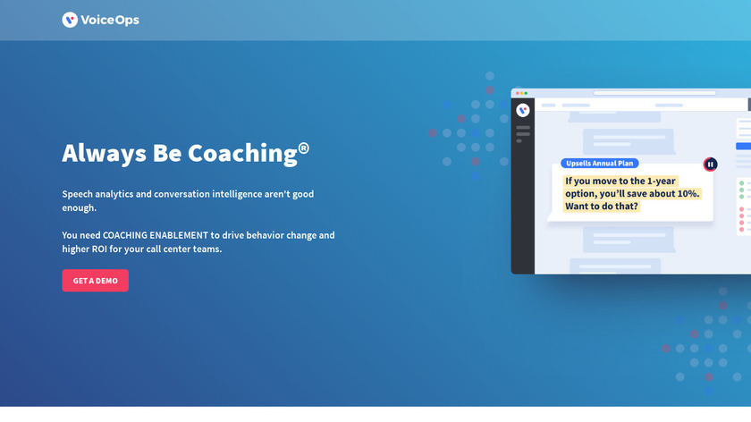 VoiceOps Landing Page