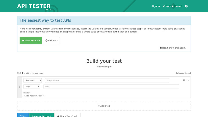 APITester.com Landing Page