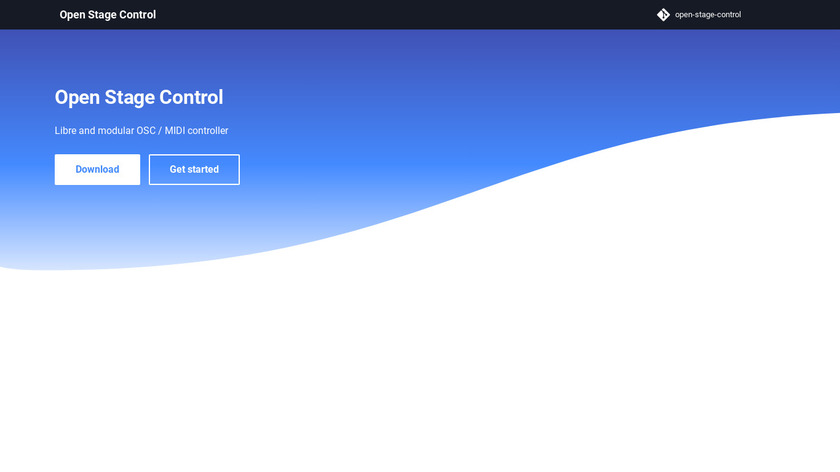 Open Stage Control Landing Page