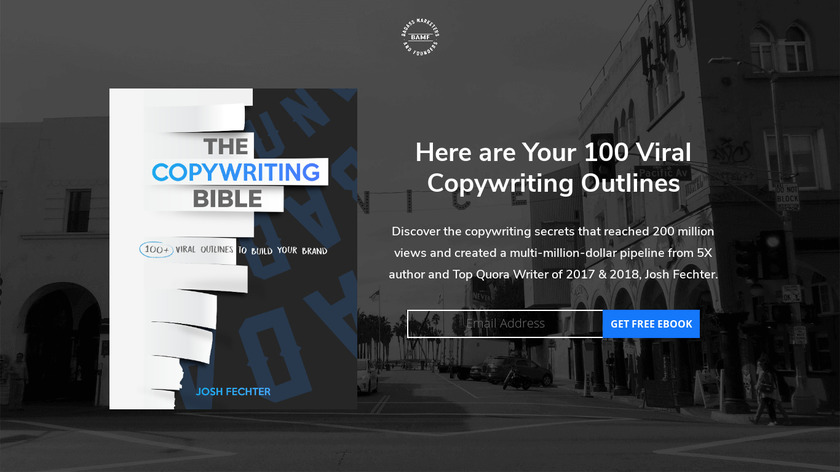 bamf.co The Copywriting Bible Landing Page