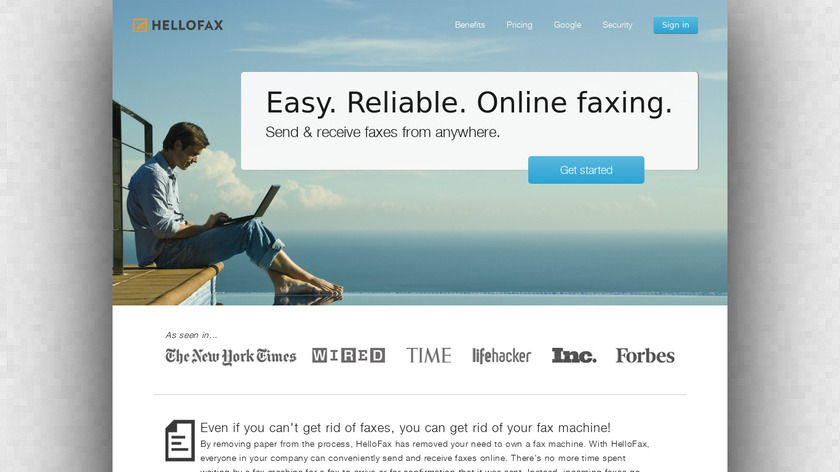 Hellofax Landing Page