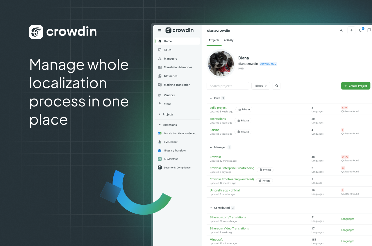 Crowdin Crowdin Profile View