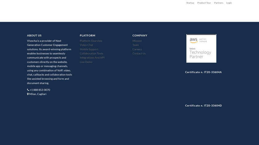 Vivocha Landing Page