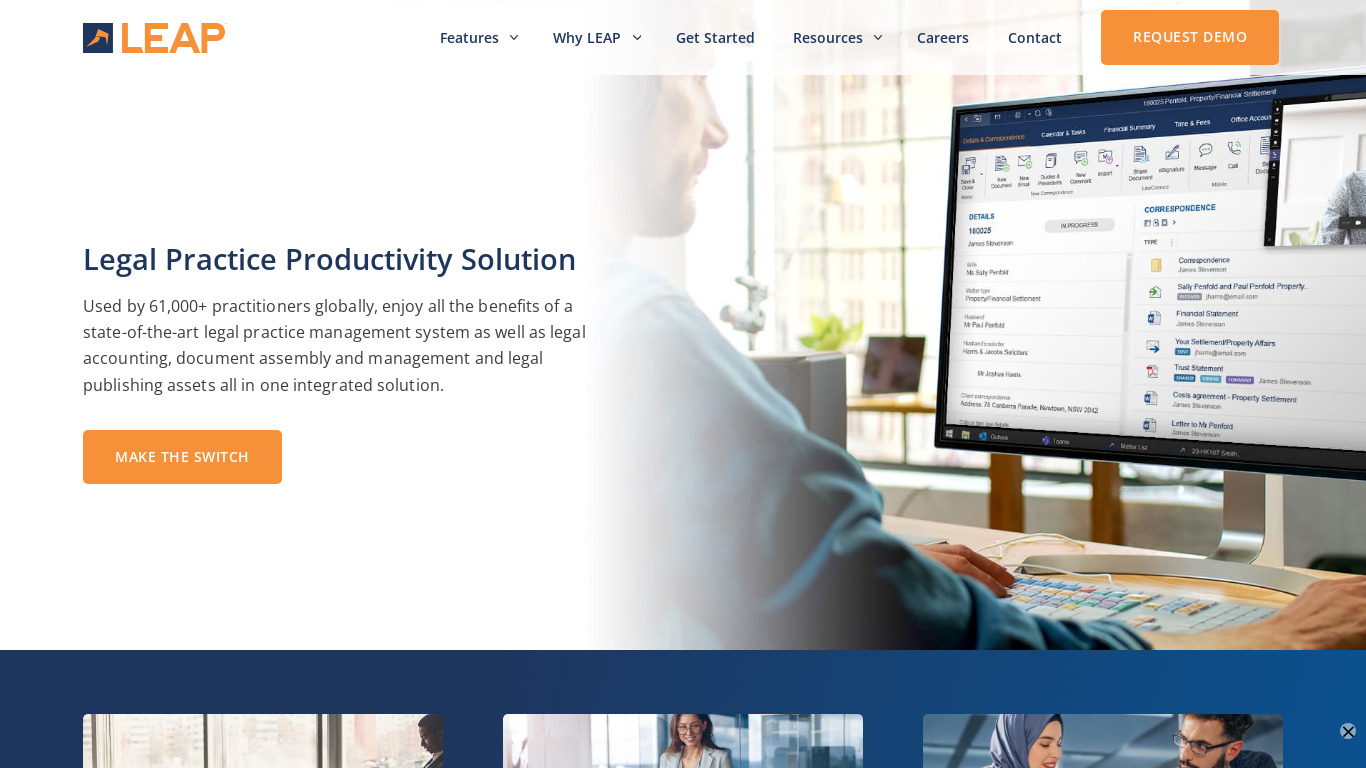 LEAP Office Landing page