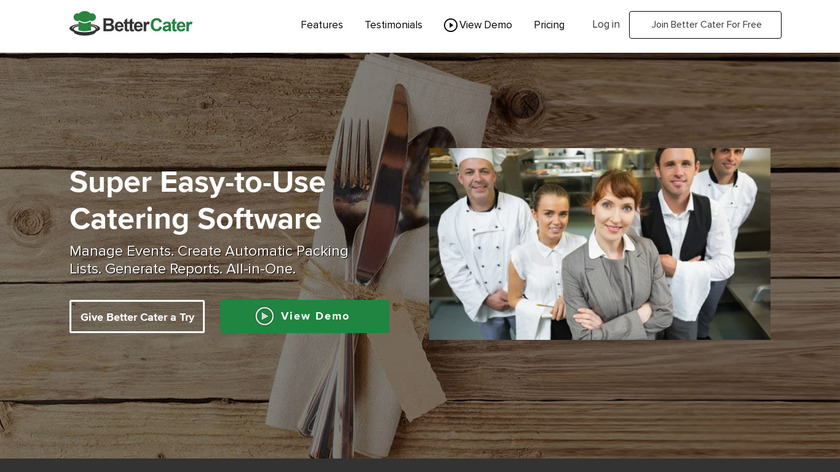 BetterCater Landing Page