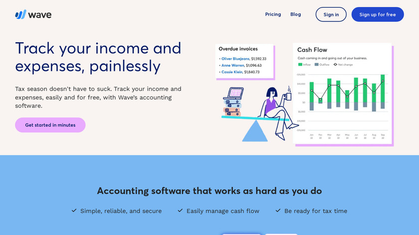 Wave Accounting Landing Page