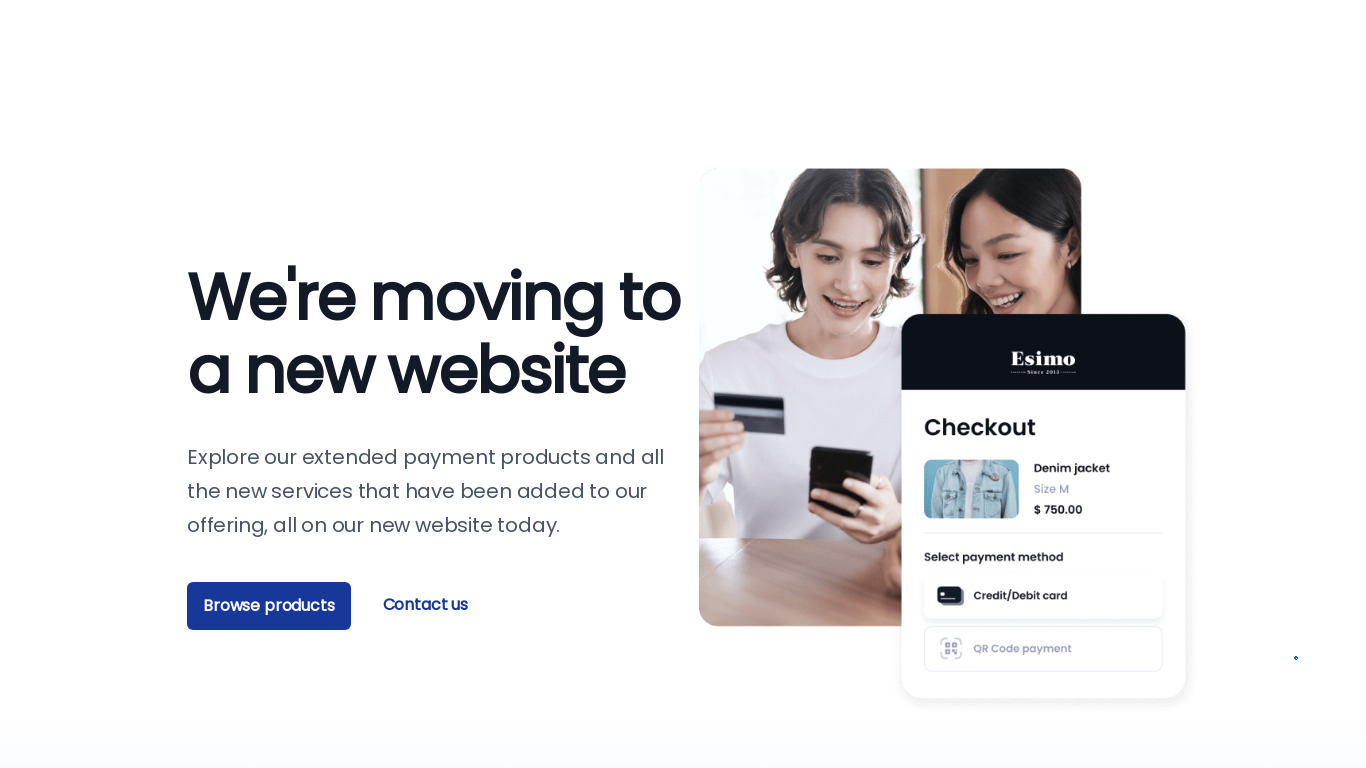 Omise Landing page