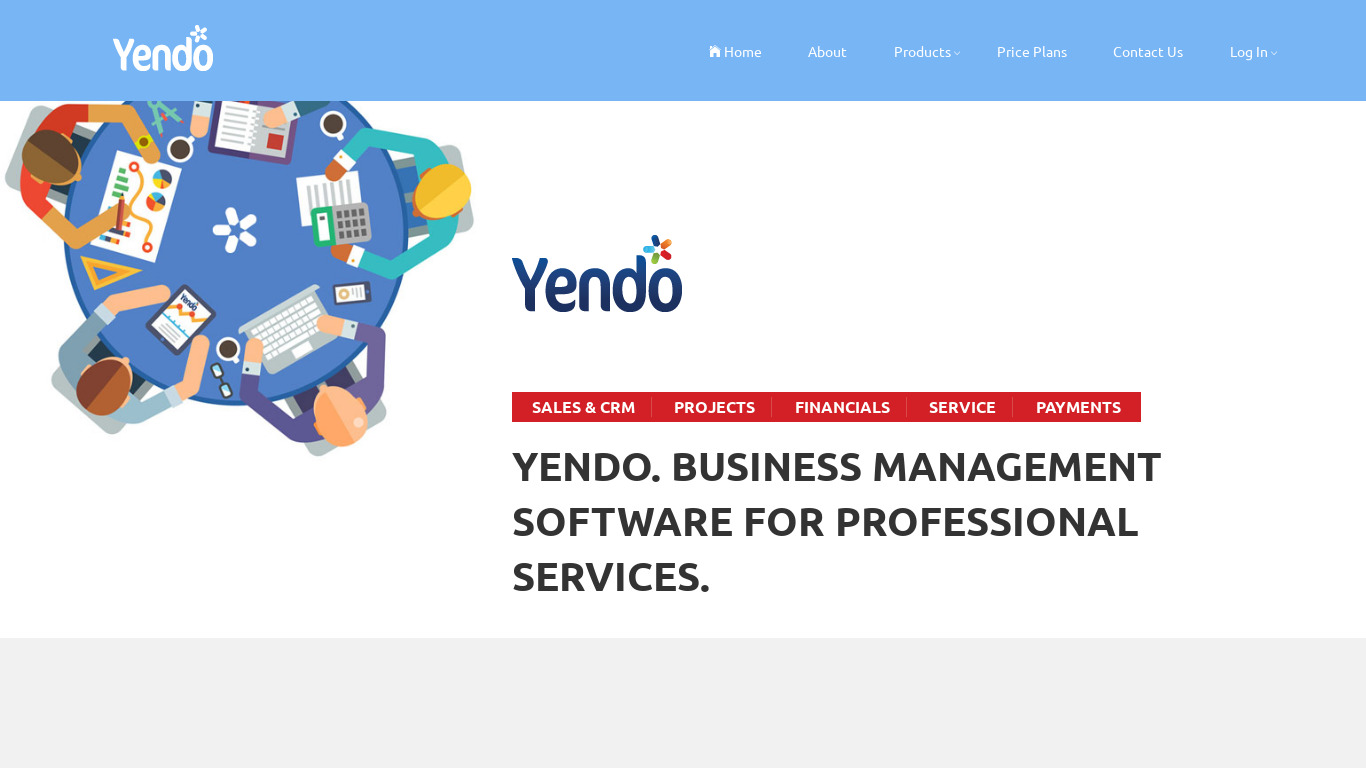 Yendo Landing page