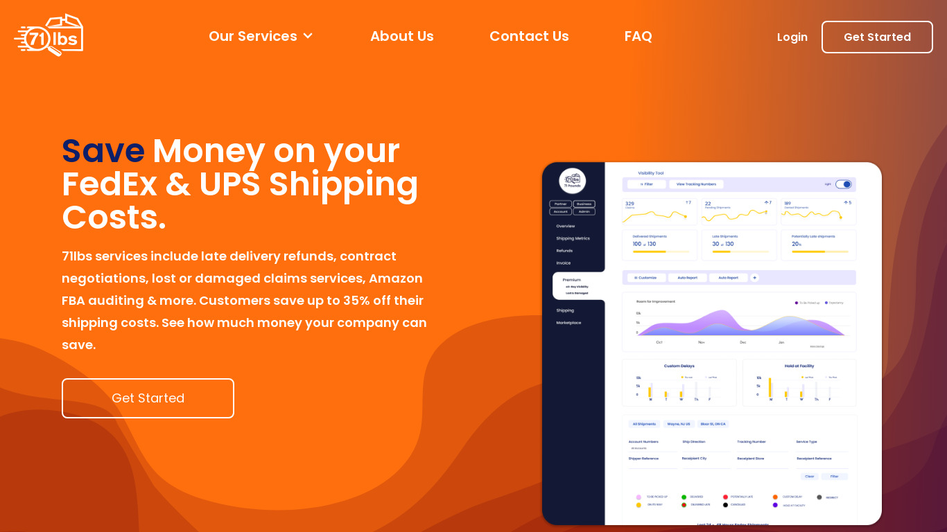 71lbs Landing page