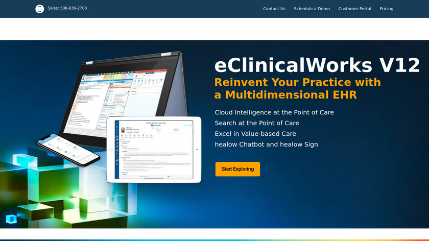 eClinicalWorks Landing Page
