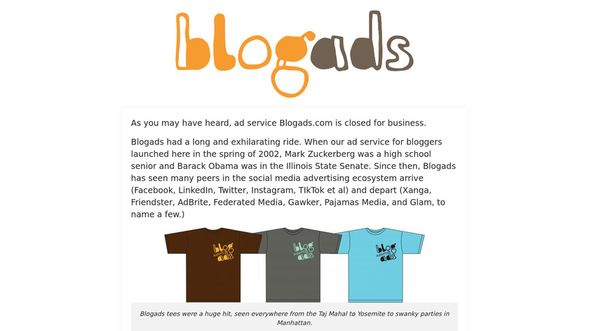 BlogAds Landing Page