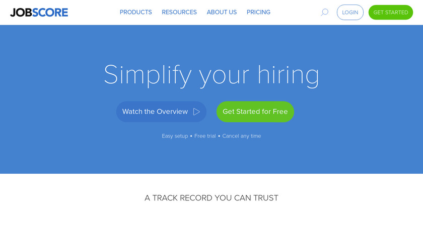 JobScore Landing Page