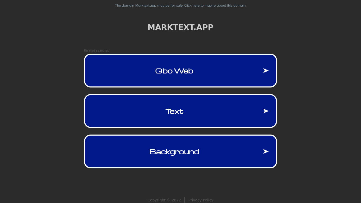MarkText.app Landing page
