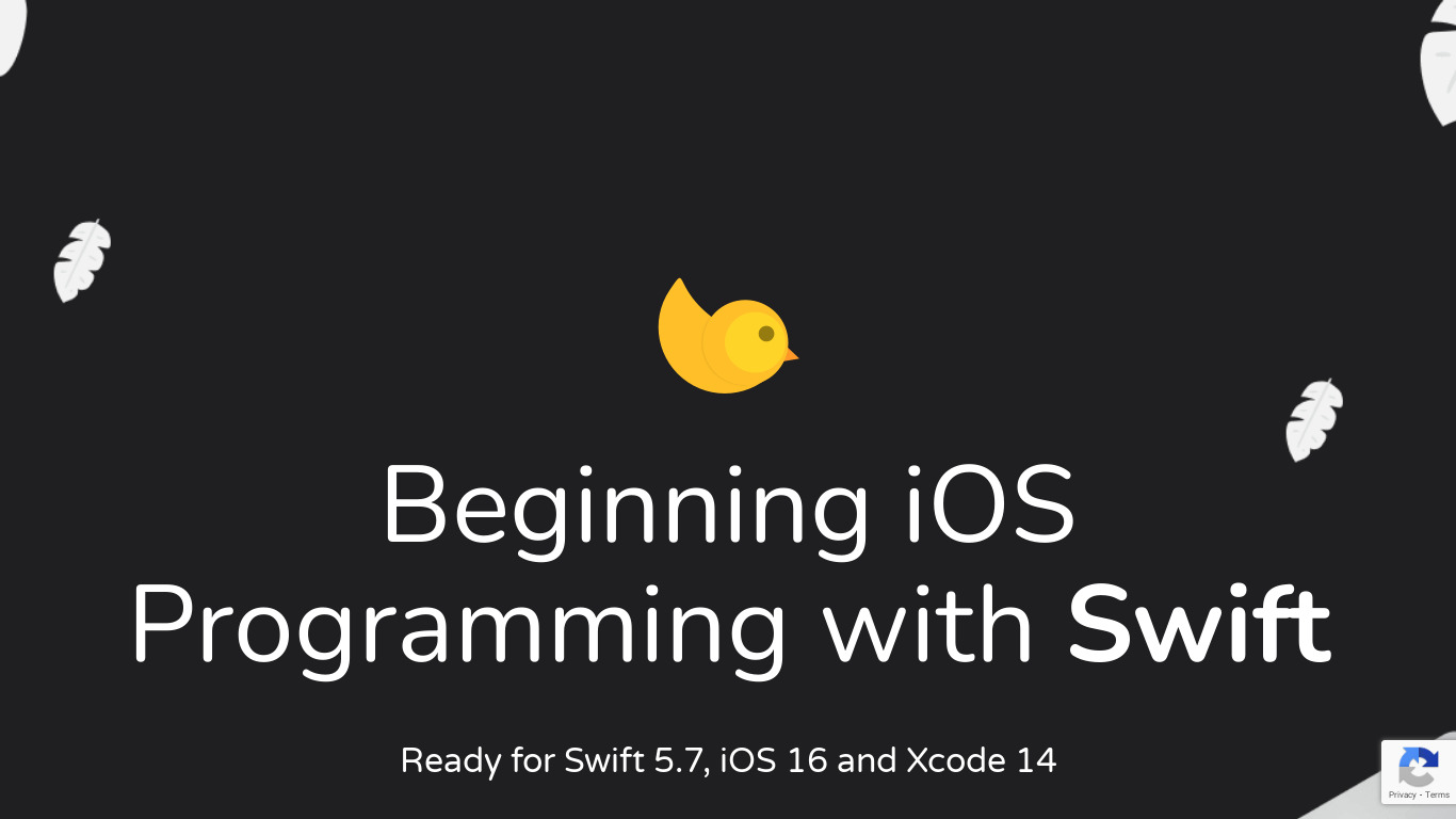 Beginning iOS Programming Landing page