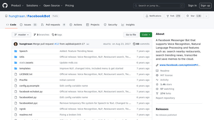 Optimist Prime Bot Landing Page