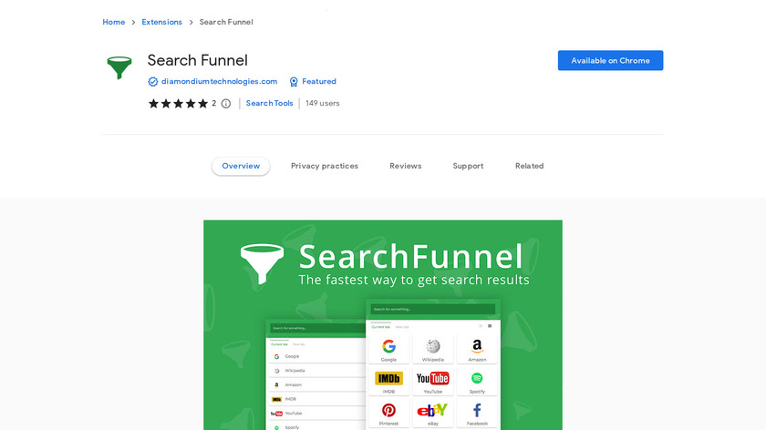 Search Funnel Landing Page