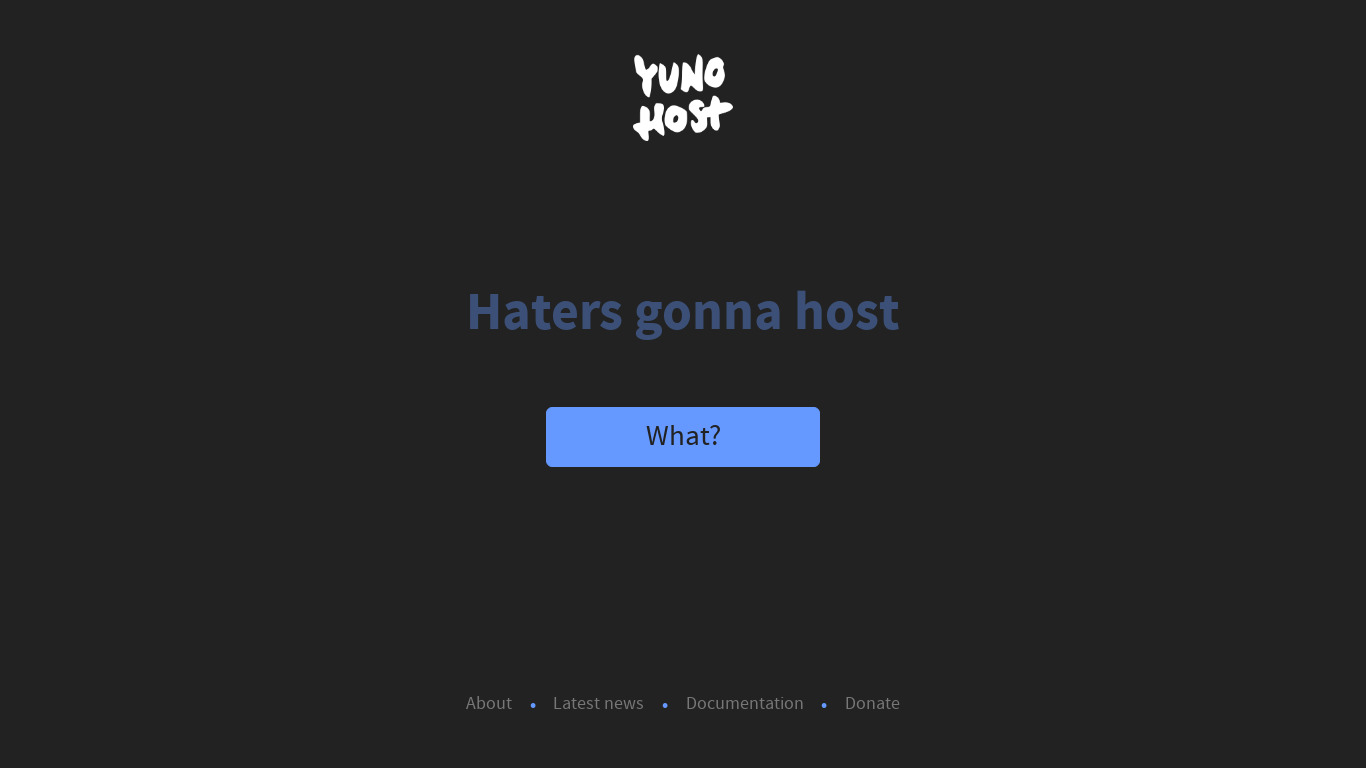 YunoHost Landing page