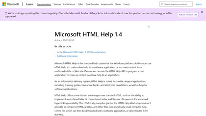 Microsoft HTML Help image