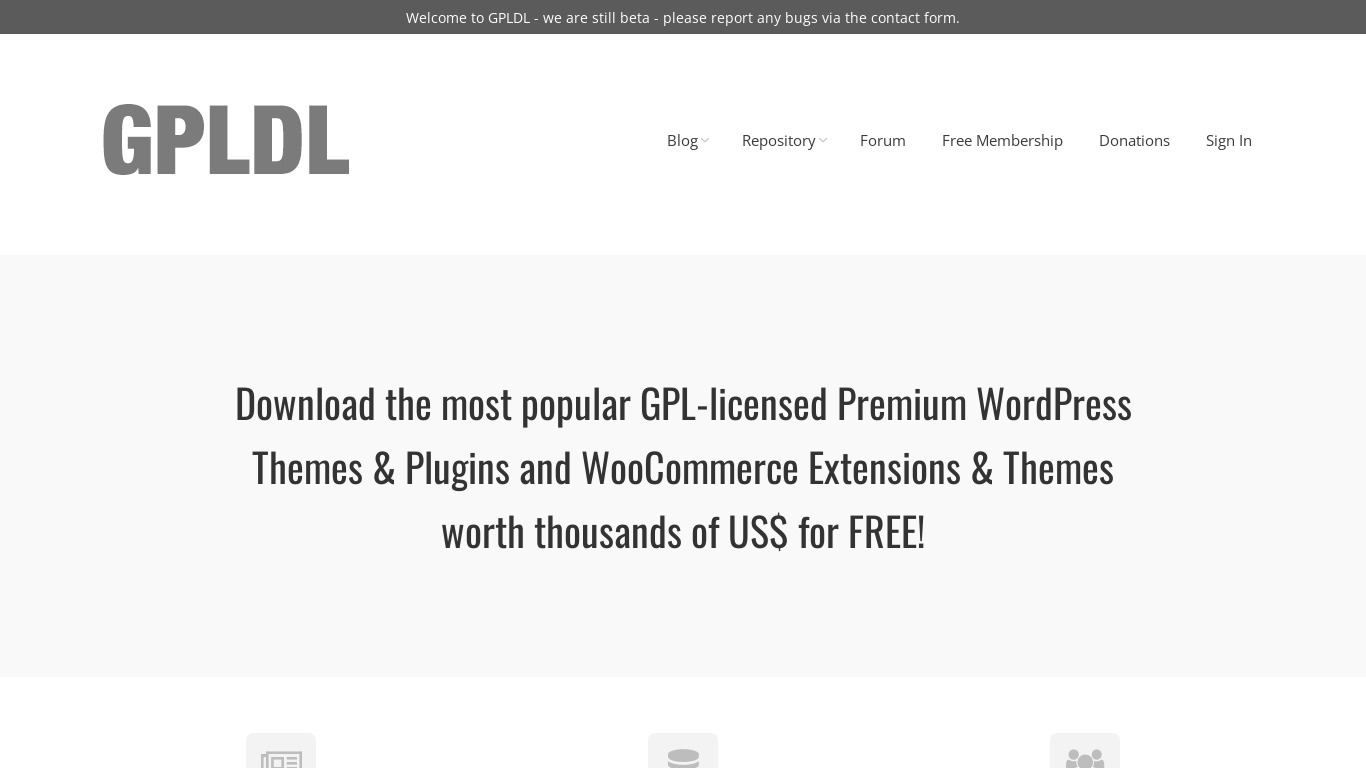 GPLDL Landing page