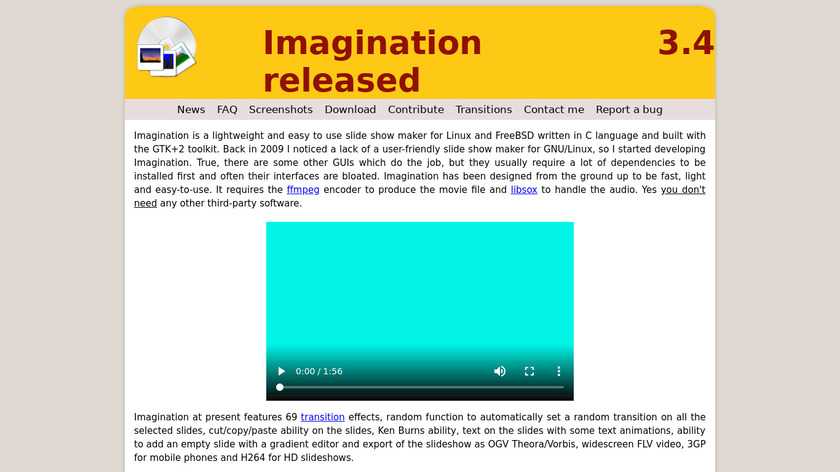 Imagination Landing Page