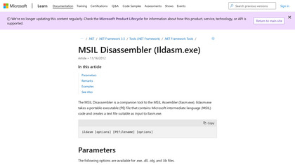 MSIL Disassembler screenshot