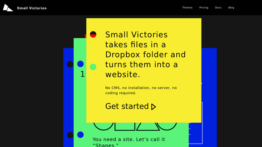 Small Victories Landing Page