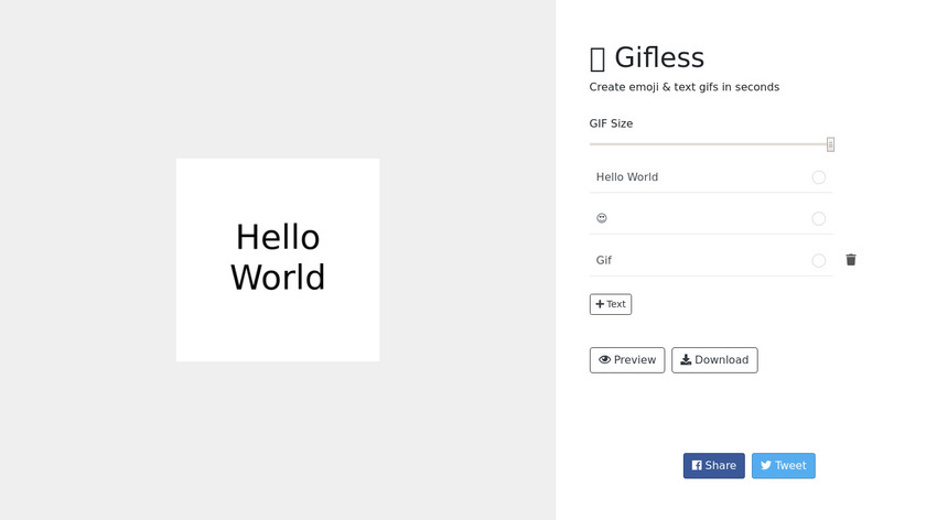 Gifless Landing Page