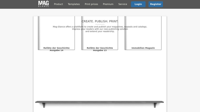 Mag Glance Landing Page
