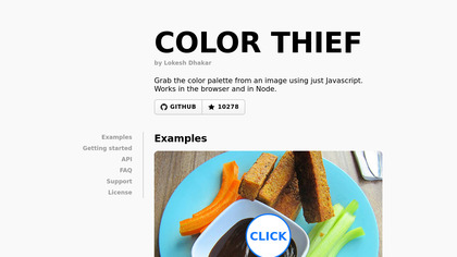 Color Thief screenshot
