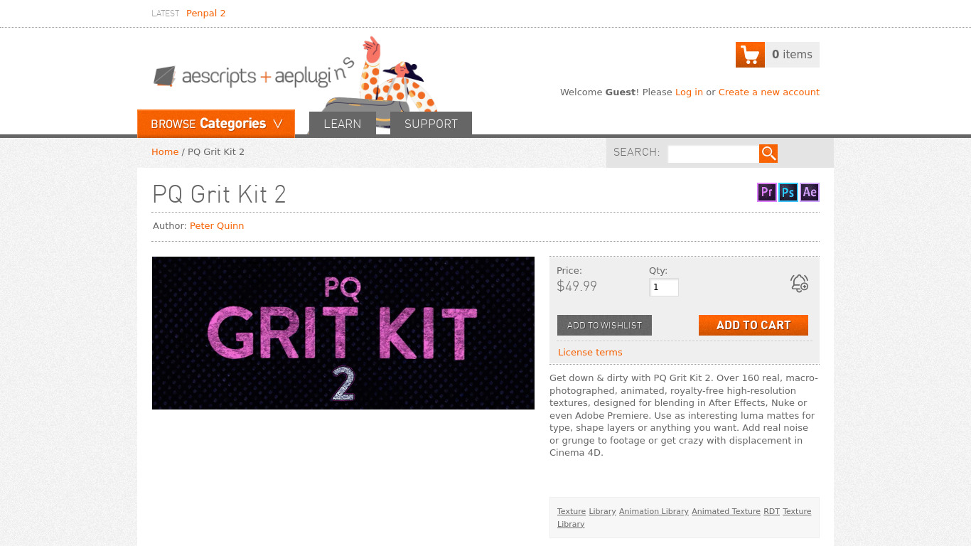 PQ Grit Kit Landing page