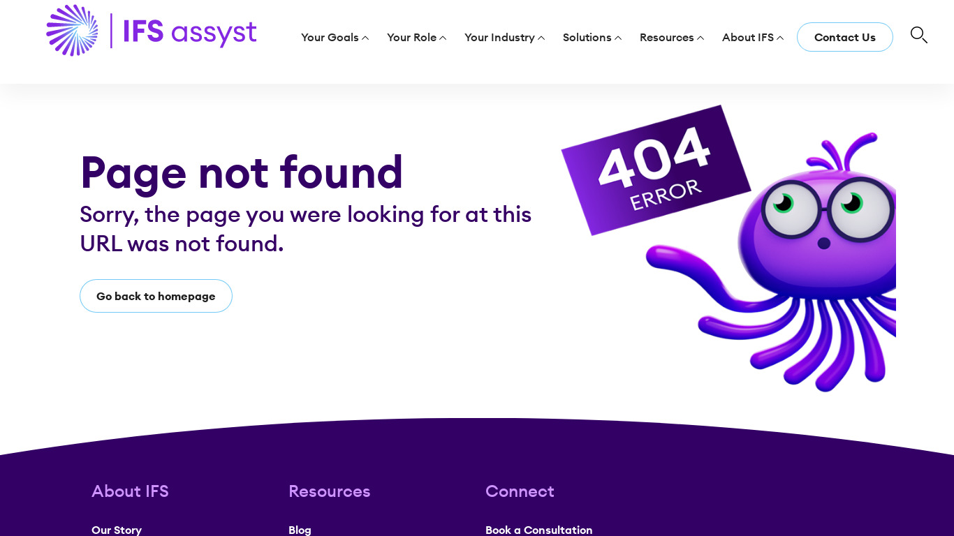 Axios Systems assyst Landing page