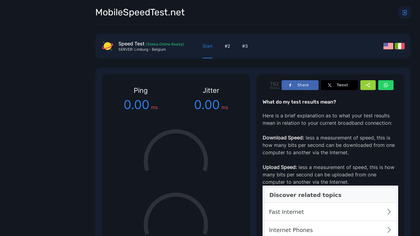 Mobile Speed Test screenshot