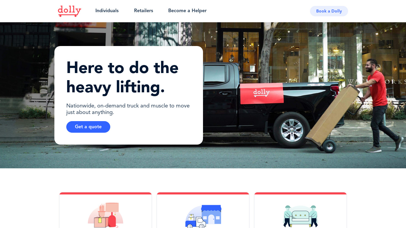 Dolly Landing page