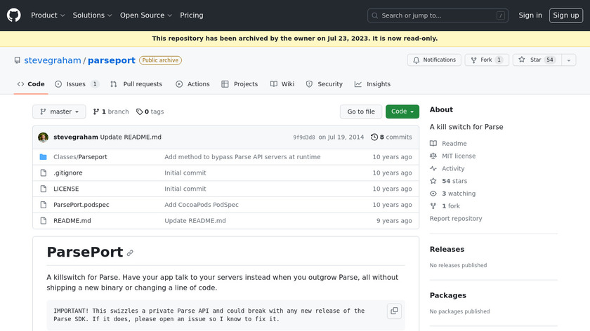 Parseport Landing Page